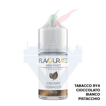 CREAMY TOBACCO - Aroma Mini Shot 10ml - Flavourage CON TASSELLO