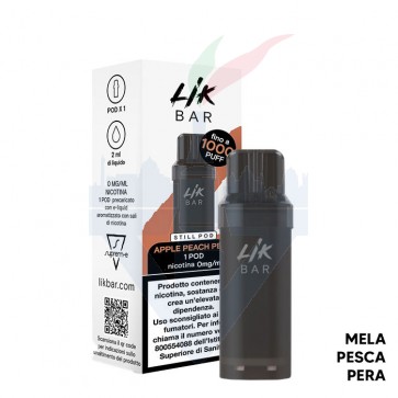 APPLE PEACH PEAR - Pod Precaricata STILL - 1 Pezzo - Lik Bar APPLE PEACH PEAR - Pod Precaricata STILL - 1 Pezzo - Lik Bar