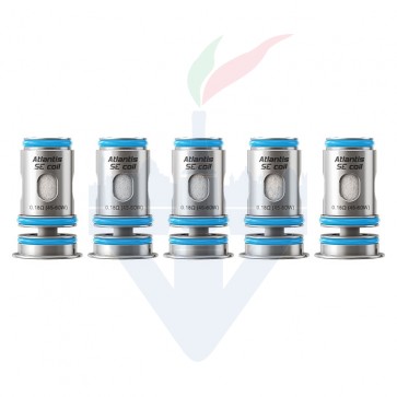 Testine di Ricambio Atlantis SE Coil 0,18ohm - 5 Pezzi - Aspire