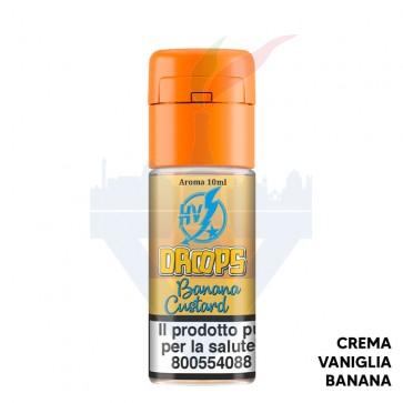 BANANA CUSTARD - Drops - Aroma Concentrato 10ml - High Voltage