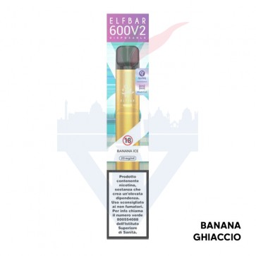 BANANA ICE V2 Disposable - 600 Puff - Vape Pen Usa e Getta - Elf Bar