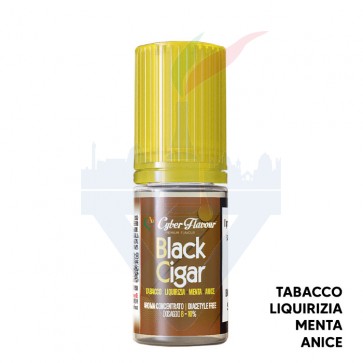 BLACK CIGAR - Tabaccosi - Aroma Concentrato 10ml - Cyber Flavour CON TASSELLO