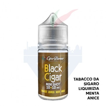 BLACK CIGAR - Aroma Mini Shot 10ml - Cyber Flavour CON TASSELLO