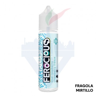 BLUE RASPBERRY STRAWBERRY FREEZE - Ferocious Max Ice - Aroma - Shot 20 su 60 - Fantasi Vape