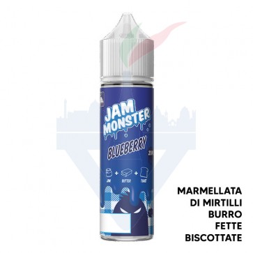 BLUEBERRY JAM - Jam Monster - Aroma Shot 20ml - Monster Vape Labs CON TASSELLO