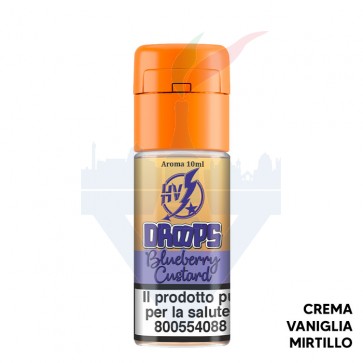 BLUEBERRY CUSTARD - Drops - Aroma Concentrato 10ml - High Voltage