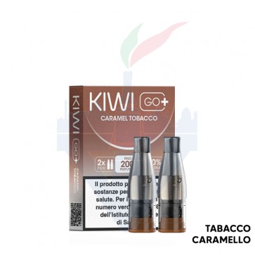 CARAMEL TOBACCO - Pod Precaricata Kiwi Go PLUS - 2 Pezzi - Kiwi Vapor