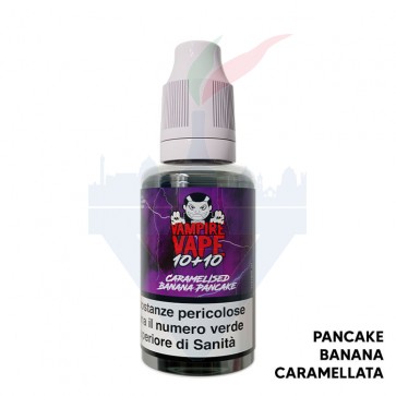 CARAMELISED BANANA PANCAKE - Aroma - Mini Shot 1010 - Vampire Vape CARAMELISED BANANA PANCAKE - Aroma - Mini Shot 1010 - Vampire Vape