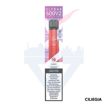 CHERRY V2 Disposable - 600 Puff - Vape Pen Usa e Getta - Elf Bar