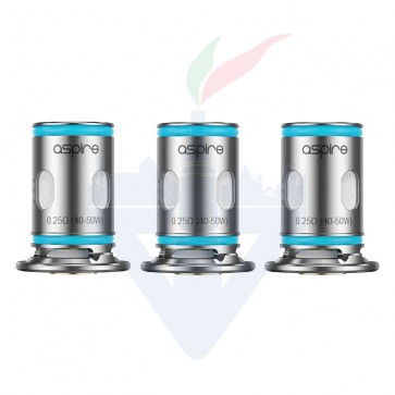Testine Coil di Ricambio Cloudflask 0,25ohm - 3 Pezzi - Aspire