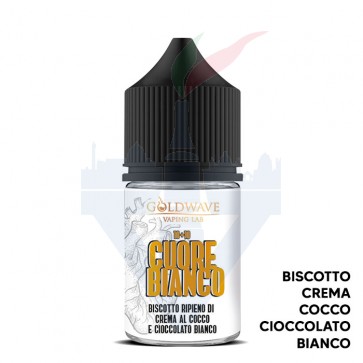 CUORE BIANCO - Cuori - Aroma Mini Shot 10ml - Goldwave CON TASSELLO