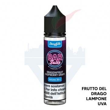 DRAGONFRUIT RASPBERRY GRAPE - Aroma - Shot 20 su 60 - Bar Salts DRAGONFRUIT RASPBERRY GRAPE - Aroma - Shot 20 su 60 - Bar Salts