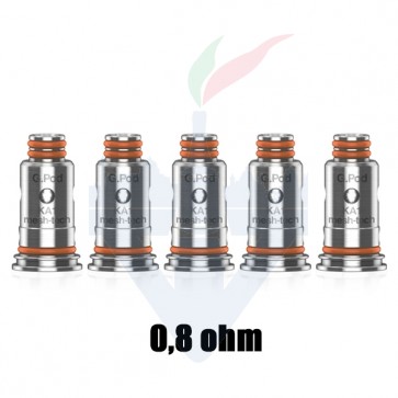 Testine Coil di Ricambio G Coil 0,8 Ohm Confezione da 5 Pezzi - Geek Vape