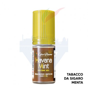 HAVANA MINT - Tabaccosi - Aroma Concentrato 10ml - Cyber Flavour CON TASSELLO