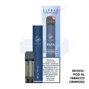 ELFA Device  Pod Precaricata CREAM TOBACCO 20mg - Elf Bar