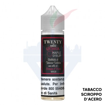 LATAKIA MAPLE SYRUP - Twenty Notes - Mix Series - Shot 20 su 60 - TNT Vape