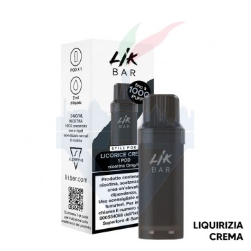 LICORICE CREAM - Pod Precaricata STILL - 1 Pezzo - Lik Bar LICORICE CREAM - Pod Precaricata STILL - 1 Pezzo - Lik Bar