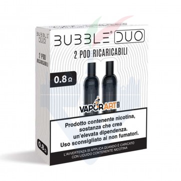 Pod di Ricambio Bubble Duo Open Pod 0,8ohm - 2 Pezzi - Vaporart