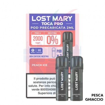 PEACH ICE 0mg - Pod Precaricata TOCA PRO - 2 Pezzi - Elf Bar