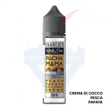 PEACH PAPAYA - Pacha Mama - Mix Series 20ml - Charlies Chalk Dust CON TASSELLO