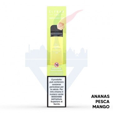 PINEAPPLE PEACH MANGO 0mg EB1500 Disposable - 1500 Puff - Vape Pen Usa e Getta - Elf Bar