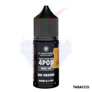 RED VIRGINIA - 4pod Estratti Di Tabacco - Aroma Concentrato 10ml - La Tabaccheria
