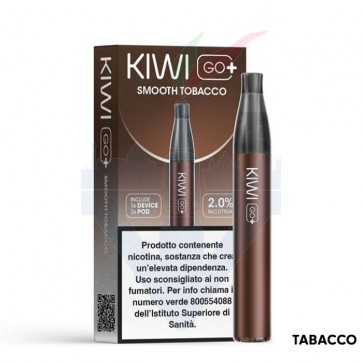 Kiwi Go PLUS Device  Pod Precaricata SMOOTH TOBACCO - Kiwi Vapor