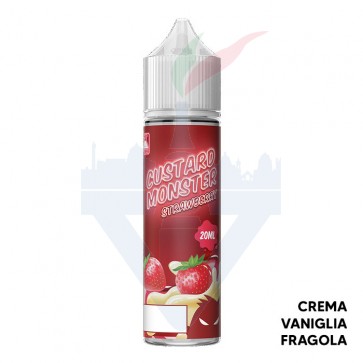 STRAWBERRY CUSTARD - Custard Monster - Aroma Shot 20ml - Monster Vape Labs CON TASSELLO