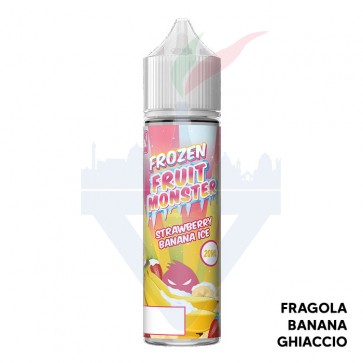 STRAWBERRY BANANA ICE - Frozen Fruit Monster - Aroma Shot 20ml - Monster Vape Labs CON TASSELLO