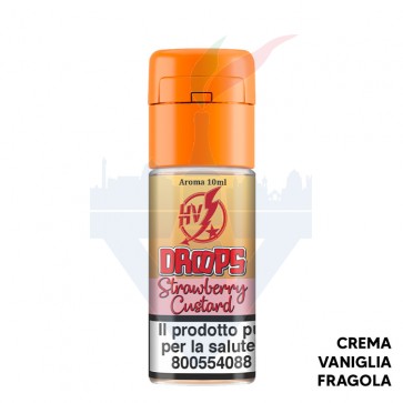 STRAWBERRY CUSTARD - Drops - Aroma Concentrato 10ml - High Voltage
