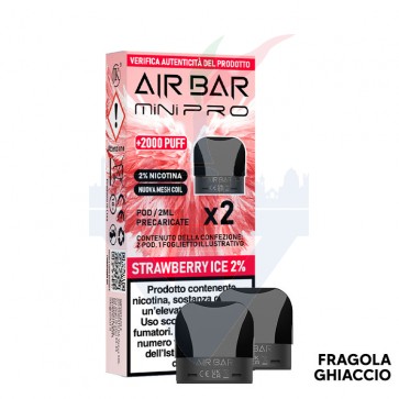 STRAWBERRY ICE - Pod Precaricata Mini Pro - 2 pezzi - Air Bar