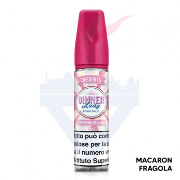 STRAWBERRY MACAROON - Mix Series 20ml - Dinner Lady CON TASSELLO