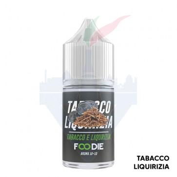 TABACCO E LIQUIRIZIA - Foodie - Aroma Mini Shot 10ml - QR Flavour CON TASSELLO