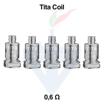 Testine Coil Tita 0,6ohm Confezione da 5 Pezzi - Veepon