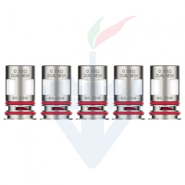 Testine Coil di Ricambio GTX 0,15ohm a Mesh - 5 Pezzi - Vaporesso