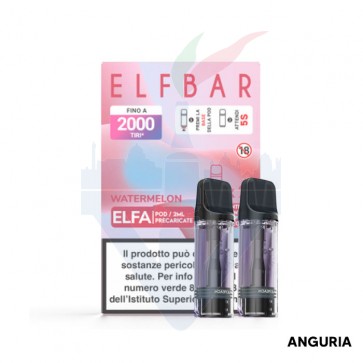 WATERMELON 0mg - Pod Precaricata ELFA - 2 Pezzi - Elf Bar