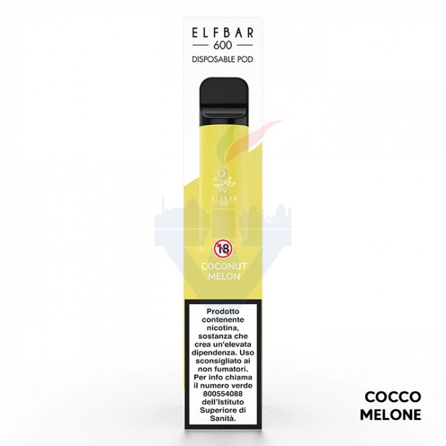COCONUT MELON Disposable - 600 Puff - Vape Pen Usa e Getta