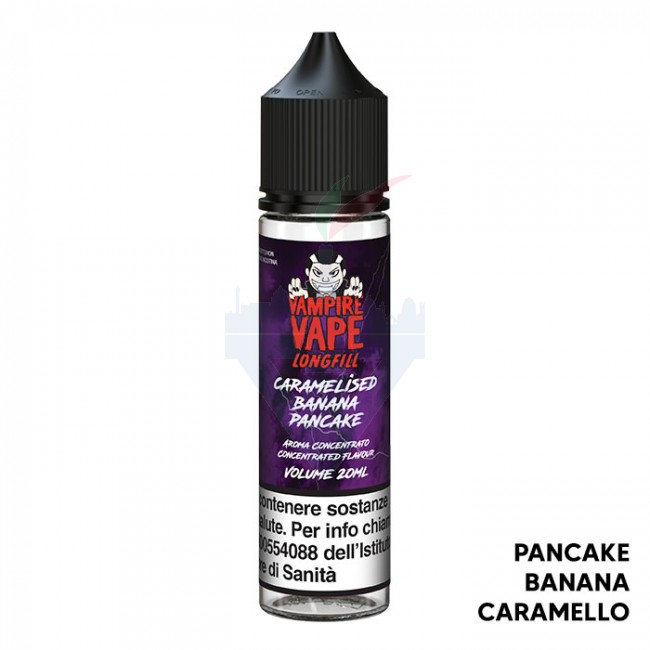 BANANA CARAMEL PANCAKE - Aroma - Shot 20 su 60 - Vampire Vape