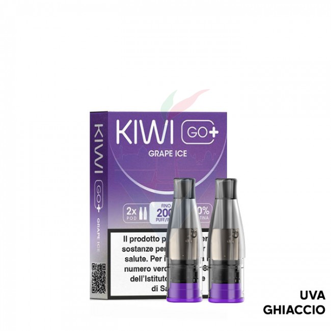 GRAPE ICE - Pod Precaricata Kiwi Go PLUS - 2 Pezzi