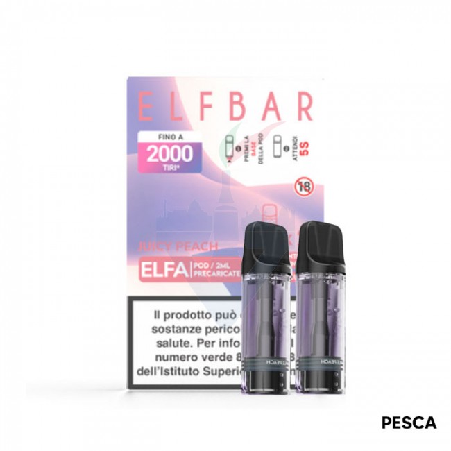 geekvape aegis solo 3 istruzioni JUICY PEACH 0mg - Pod Precaricata ELFA - 2 Pezzi