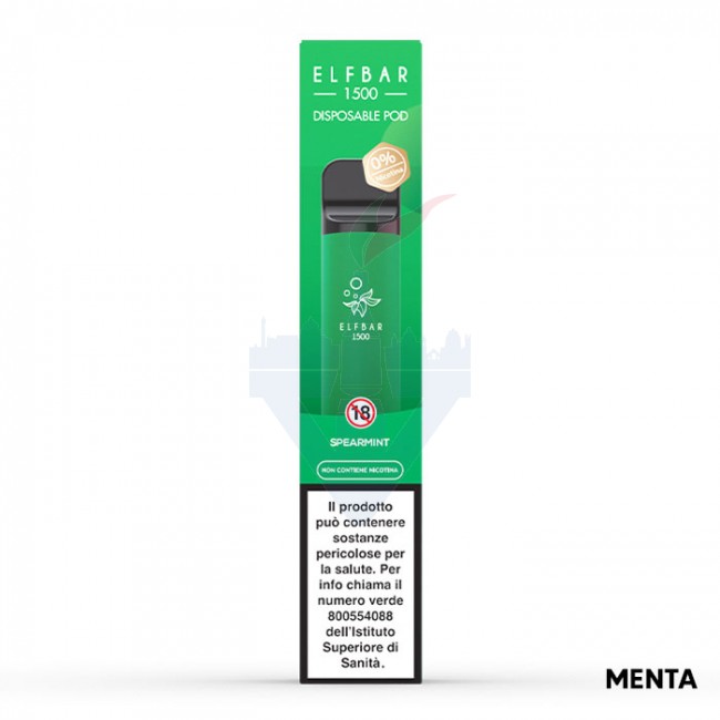 veev 1 pods SPEARMINT 0mg EB1500 Disposable - 1500 Puff - Vape Pen Usa e Getta