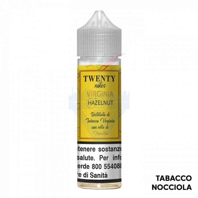 liquido tabacco e nocciola VIRGINIA HAZELNUT - Twenty Notes - Mix Series - Shot 20 su 60