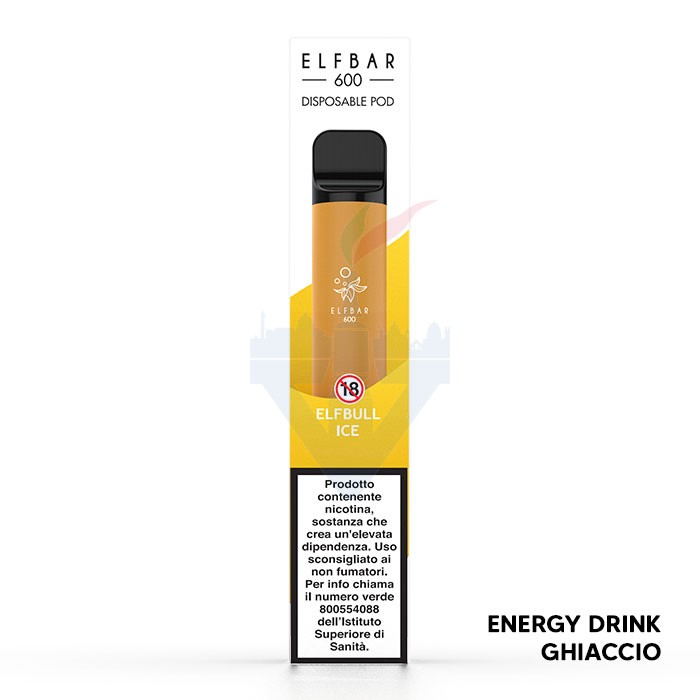 Sigaretta Elettronica Gusto Red Bull ELFBULL ICE Disposable - 600 Puff