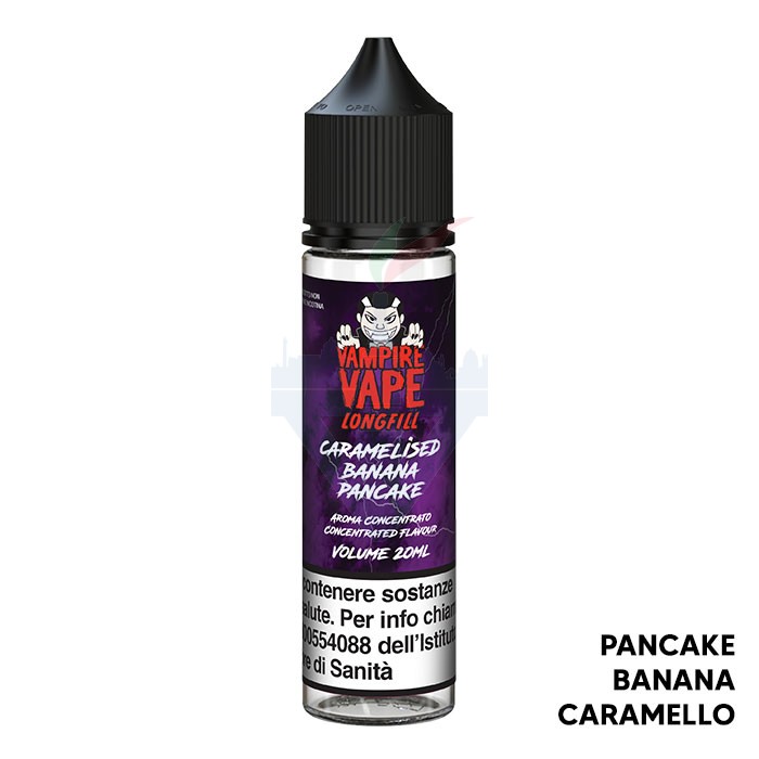 banana vampire vape BANANA CARAMEL PANCAKE - Aroma - Shot 20 su 60