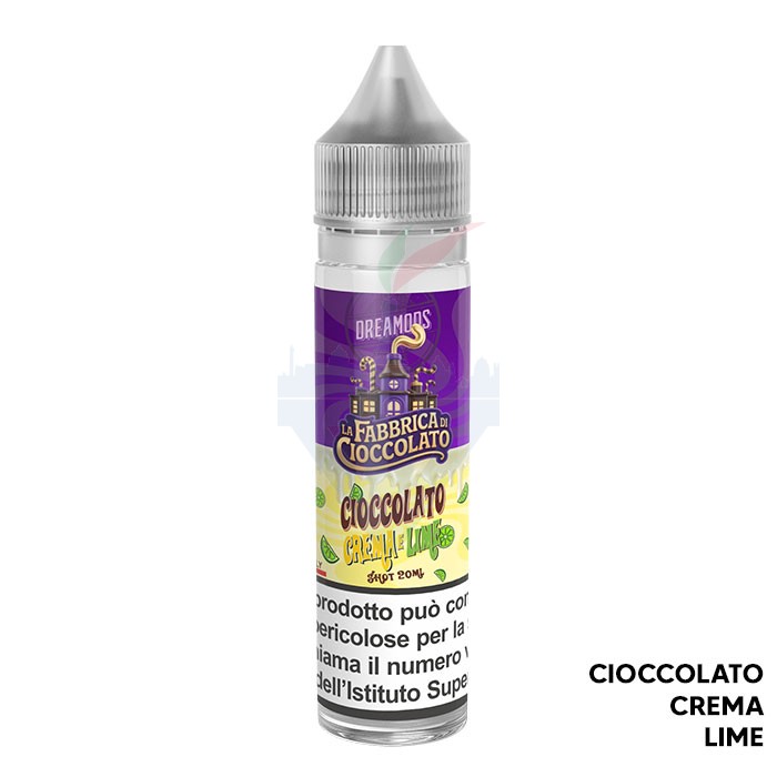 CIOCCOLATO CREMA E LIME - La Fabbrica di Cioccolato - Aroma - Shot 20 su 60 - Dreamods CIOCCOLATO CREMA E LIME - La Fabbrica di Cioccolato - Aroma - Shot 20 su 60 - Dreamods