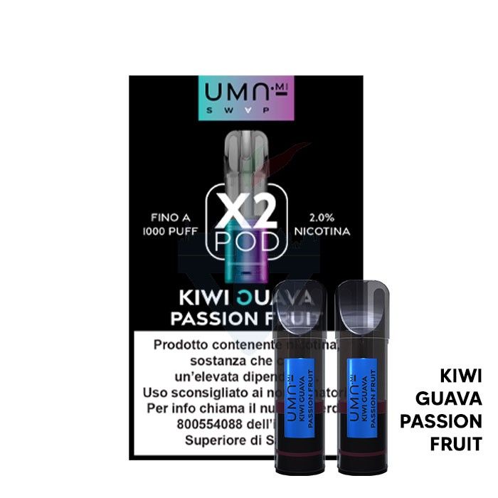 vaporesso luxe x cover KIWI GUAVA PASSION FRUIT - Pod Precaricata UMA.mi - 2 pezzi