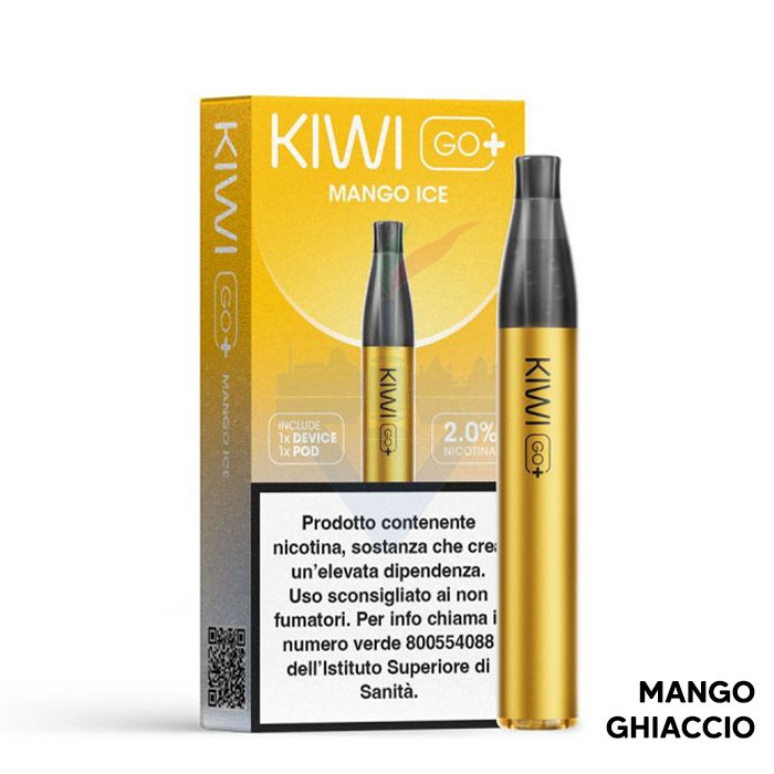 Kiwi Go PLUS Device + Pod Precaricata MANGO ICE - Kiwi Vapor