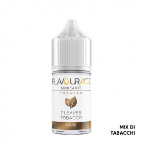 7 LEAVES TOBACCO - Aroma Mini Shot 10ml - Flavourage CON TASSELLO