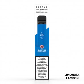 BLUE RAZZ LEMONADE Disposable - 600 Puff - Vape Pen Usa e Getta - Elf Bar