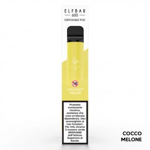 COCONUT MELON Disposable - 600 Puff - Vape Pen Usa e Getta - Elf Bar